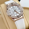 Đồng Hồ Nữ Carnival 8173L2 Dây Cao Su Trắng Đính Đá Rose Size 34mm Quartz Japan Carnival 8173L2-VH-DCS-T1