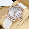 Đồng Hồ Nữ Carnival 8173L2 Dây Cao Su Trắng Đính Đá Rose Size 34mm Quartz Japan Carnival 8173L2-VH-DCS-T1