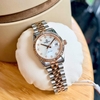 Đồng Hồ Nữ Carnival 8250L-CH-TK Demi Vàng Hồng Mặt Xà Cừ Trắng Size 30mm Quartz Japan