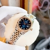 Đồng Hồ Nữ Carnival 8250L-CH-X Demi Vàng Hồng Mặt Xanh Dương Size 30mm Quartz Japan