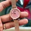 Đồng Hồ Nữ Carnival 8253L-VH-HK Dây Mesh Màu Vàng Hồng Mặt Xà Cừ Hồng Size 30mm Mỏng Nhỏ Xinh
