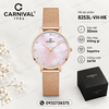 Đồng Hồ Nữ Carnival 8253L-VH-HK Dây Mesh Màu Vàng Hồng Mặt Xà Cừ Hồng Size 30mm Mỏng Nhỏ Xinh