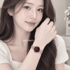 Đồng Hồ Nữ Carnival 8253L-VH-N Dây Mesh Màu Vàng Hồng Mặt Nâu Size 30mm Mỏng Nhỏ Xinh