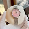 Đồng Hồ Nữ Carnival 8253L-VT-HK Dây Mesh Bạc Mặt Xà Cừ Hồng Size 30mm Mỏng Nhỏ Xinh