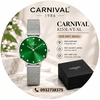 Đồng Hồ Nữ Carnival 8253L-VT-XL Dây Mesh Bạc Mặt Xanh Lá Size 30mm Mỏng Nhỏ Xinh