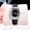Đồng hồ Rivero nữ chính hãng, đồng hồ Rivero R9007 dây da đen vỏ silver size 34mm