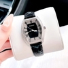 Đồng hồ Rivero nữ chính hãng, đồng hồ Rivero R9007 dây da đen vỏ silver size 34mm