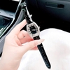 Đồng hồ Rivero nữ chính hãng, đồng hồ Rivero R9007 dây da đen vỏ silver size 34mm