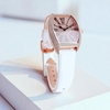 Đồng Hồ Nữ Robero Era Dây Da Trắng Chính Hãng Vỏ Rose Size 30x36mm Quartz