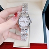 Set Đồng Hồ Nữ Roberto Era RE5682 Dây Thép Silver Mặt Xà Cừ Trắng Size 31mm