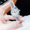 Set Đồng Hồ Nữ Roberto Era RE5682 Dây Thép Silver Mặt Xà Cừ Trắng Size 31mm