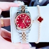 Set Đồng Hồ Nữ Roberto Era RE5685 Dây Demi Rose Mặt Đỏ Size 31mm - Quartz