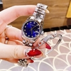 Set Đồng Hồ Nữ Roberto Era RE5684 Dây Thép Silver Mặt Xanh Dương Size 31mm