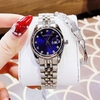 Set Đồng Hồ Nữ Roberto Era RE5684 Dây Thép Silver Mặt Xanh Dương Size 31mm