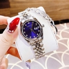 Set Đồng Hồ Nữ Roberto Era RE5684 Dây Thép Silver Mặt Xanh Dương Size 31mm