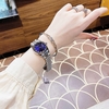 Set Đồng Hồ Nữ Roberto Era RE5684 Dây Thép Silver Mặt Xanh Dương Size 31mm