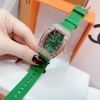 Đồng Hồ Nữ Davena 31562 Dây Silicone Green Rose Gold 36mm