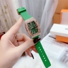 Đồng Hồ Nữ Davena 31562 Dây Silicone Green Rose Gold 36mm