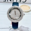 Đồng Hồ Nữ Davena 32091 Dây Da Đen Silver 39mm Chính Hãng