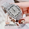 Đồng Hồ Nữ Davena 61696 Silver Mặt Xoay 32x43mm Chính Hãng