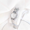 Đồng Hồ Nữ Davena Báo Ánh Trăng 32110 Dây Da Lụa Vỏ Silver Size 34mm