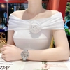 Đồng Hồ Nữ Davena D-60656 Đính Đá Silver 38mm Chính Hãng