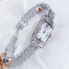 Đồng Hồ Nữ Davena Mặt Chữ Nhật 61690 Vỏ Silver Size 19x29mm