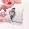 Đồng Hồ Nữ Davena Mặt Trái Tim 61892 Mặt Hồng Vỏ Silver Size 34mm
