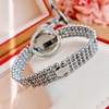 Đồng Hồ Nữ Franklin Dây Thép Silver Mặt Xà Cừ Đen Xoay 360 Độ Size 32mm FL5488 Tặng Kèm Vòng Tay