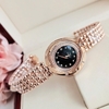 Đồng Hồ Nữ Franklin FL5488 Dây Thép Vàng Hồng Mặt Xà Cừ Đen Size 32mm Mặt Xoay 360 Độ