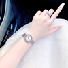 Đồng Hồ Nữ Franklin Dây Thép Silver Xà Cừ Trắng Mặt Xoay 360 Độ Size 32mm FL5488 Tặng Kèm Vòng Tay
