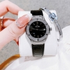 Đồng Hồ Nữ Franklin FL5223 Dây Da Đen Đính Đá Vỏ Silver Size 31mm Tặng Kèm Vòng Tay