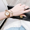Đồng Hồ Nữ Franklin Màu Vàng Gold Mặt Xà Cừ Trắng Size 32mm Mặt Xoay 360 Độ FL5488 Tặng Kèm Vòng Tay
