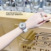 Đồng Hồ Hanboro Nữ 674 Dây Silicone Trắng Silver 38mm