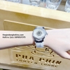 Đồng Hồ Hanboro Nữ 674 Dây Silicone Trắng Silver 38mm