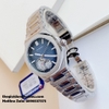Đồng Hồ Nữ Hanboro 815 Máy Pin Mặt Xanh Vỏ Silver 32mm