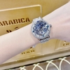 Đồng Hồ Nữ Hanboro Automatic (Tự Động) Lộ Máy Silver 36mm Chính Hãng