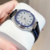 Đồng Hồ Nữ Hanboro Dây Da Tím Mặt Đính Đá Tím Size 36mm Quartz Japan Chính Hãng