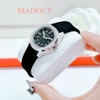 Đồng Hồ Nữ Madocy M81698 Dây Silicone Đen Silver 31mm