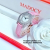 Đồng Hồ Nữ Madocy M81699 Dây Da Hồng Silver 31mm