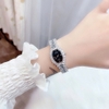 Đồng Hồ Nữ Melissa F8240 Đính Đá Vỏ Silver Black 28mm