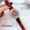 Đồng Hồ Nữ Rivero R9006 Dây Da Đỏ Rose Gold 32mm