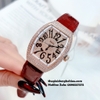 Đồng Hồ Nữ Rivero R9006 Dây Da Đỏ Rose Gold 32mm