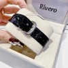 Đồng Hồ Nữ Rivero R9006 Dây Da Đen Vỏ Silver 32mm Chính Hãng