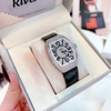 Đồng Hồ Nữ Rivero R9006 Dây Da Đen Vỏ Silver 32mm Chính Hãng
