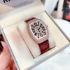 Đồng Hồ Nữ Rivero R9006 Dây Da Đỏ Vỏ Rose Gold 32mm Chính Hãng
