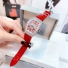 Đồng Hồ Nữ Rivero R9006 Dây Da Đỏ Vỏ Silver 32mm Chính Hãng