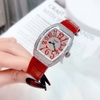 Đồng Hồ Nữ Rivero R9006 Dây Da Đỏ Vỏ Silver 32mm Chính Hãng
