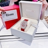 Đồng Hồ Nữ Rivero R9006 Dây Da Đỏ Vỏ Silver 32mm Chính Hãng
