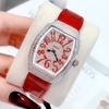 Đồng Hồ Nữ Rivero R9006 Dây Da Đỏ Vỏ Silver 32mm Chính Hãng